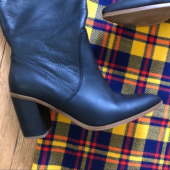 1. State Paiton Black Leather Knee High Boots - Picture 3 of 8